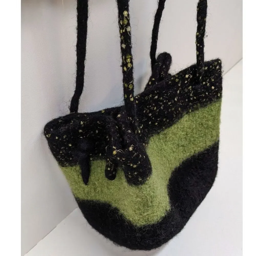 Artisan Felted Wool Bag - Picture 5 of 10